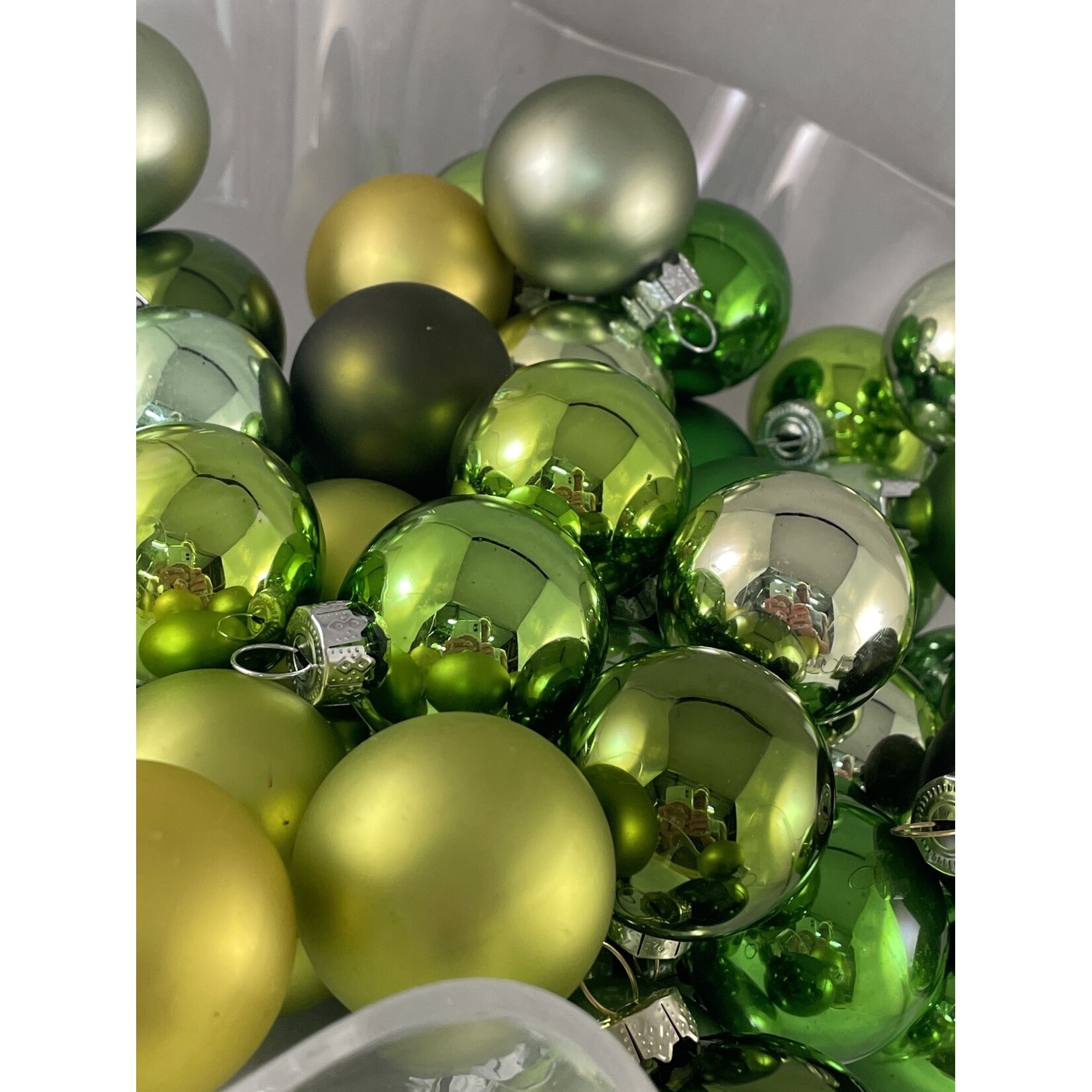 m. lynne designs 1" round glass ornament