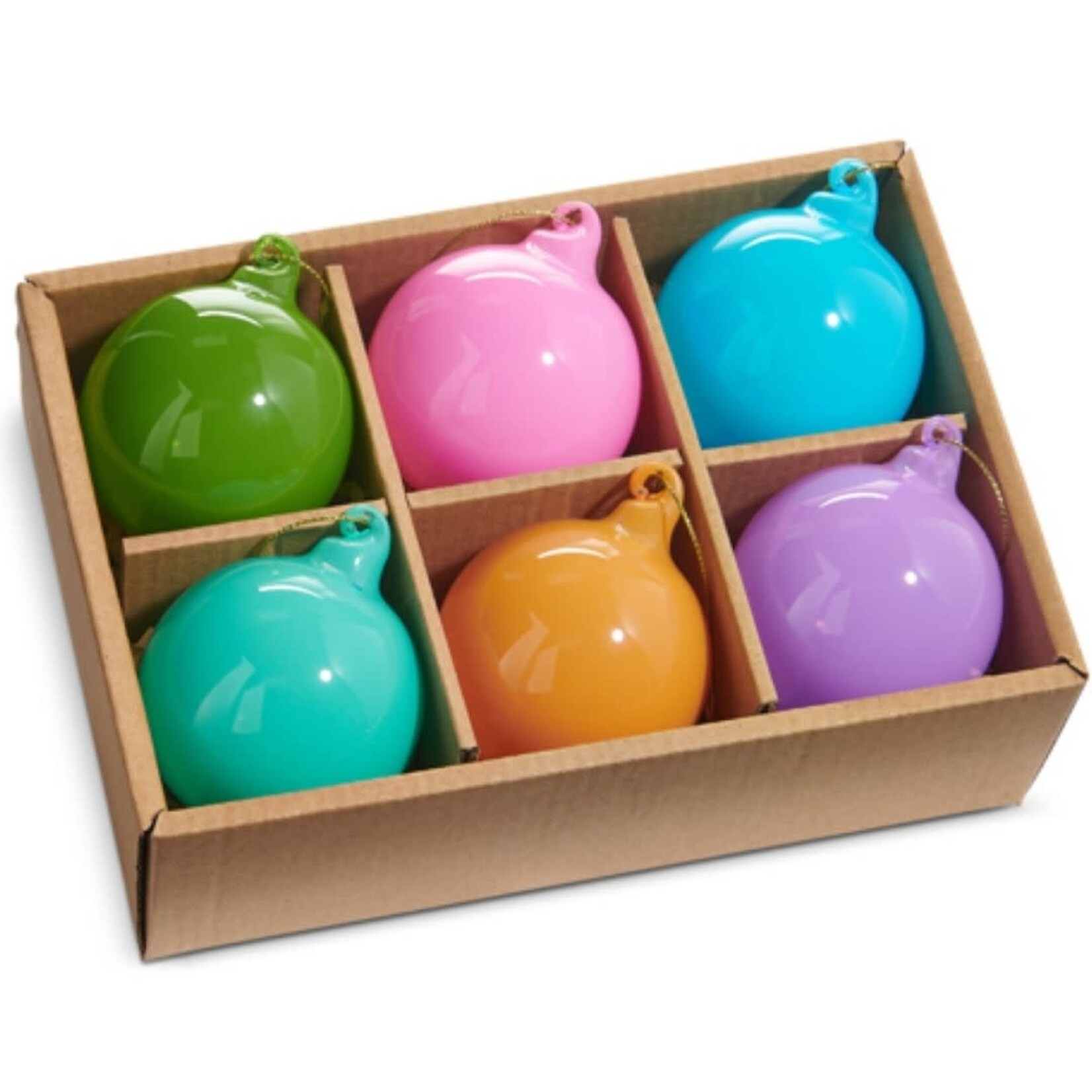 m. lynne designs opaque blown glass ornament