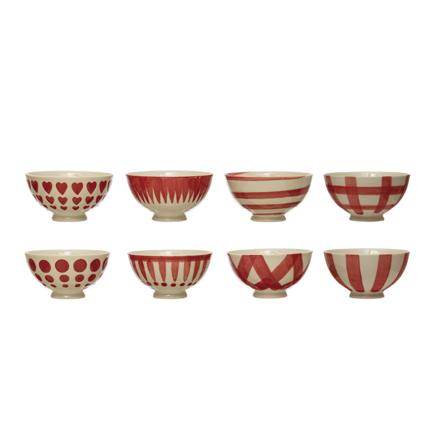 m. lynne designs red latte bowl