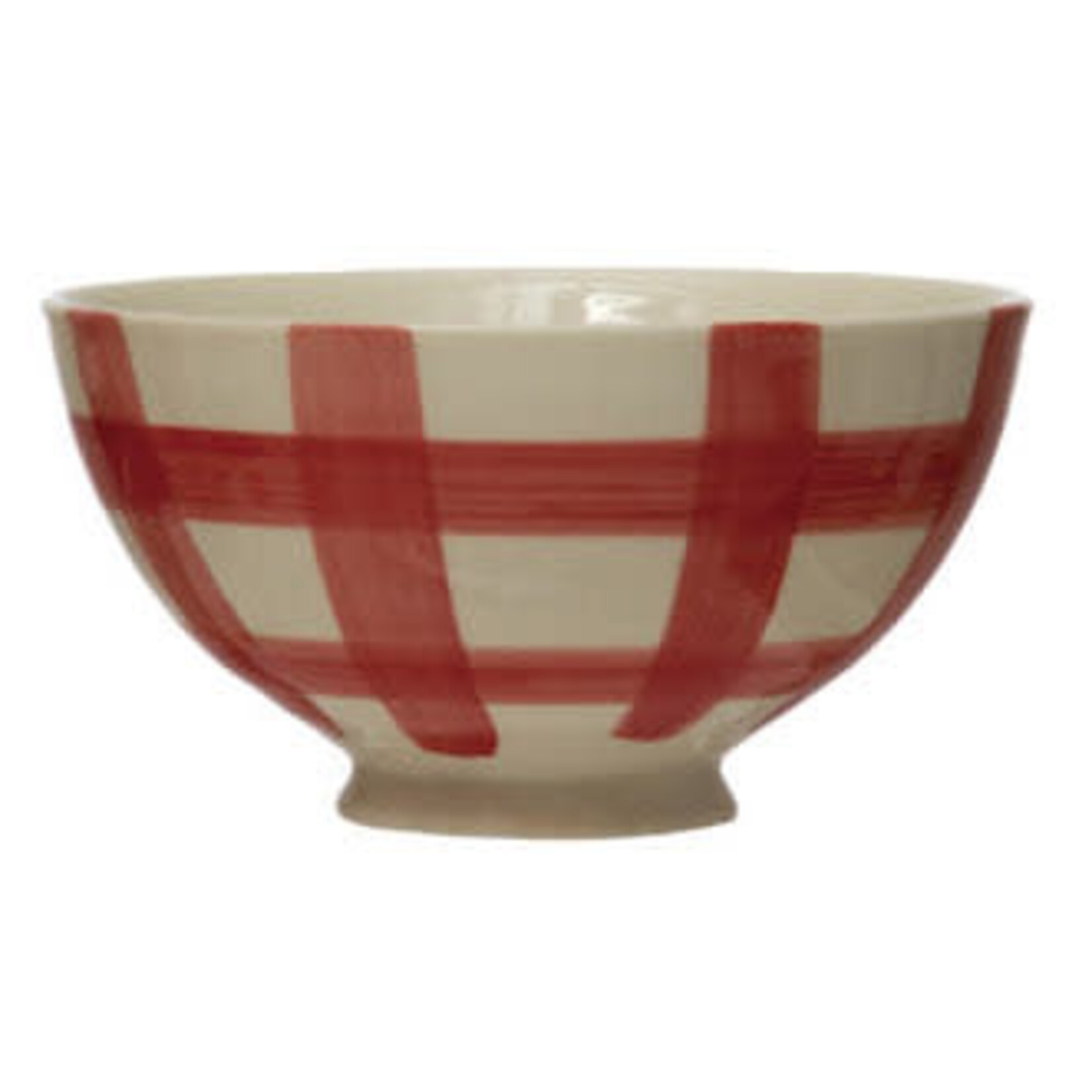 m. lynne designs red latte bowl