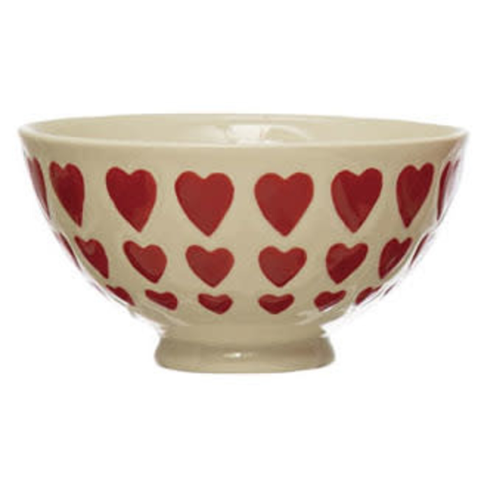 m. lynne designs red latte bowl