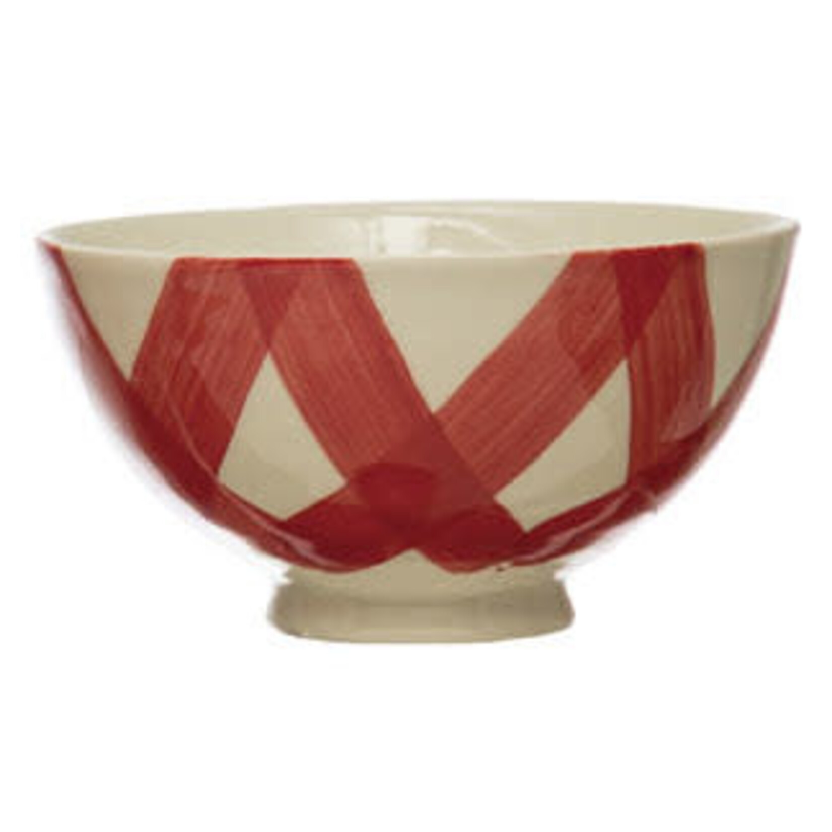 m. lynne designs red latte bowl