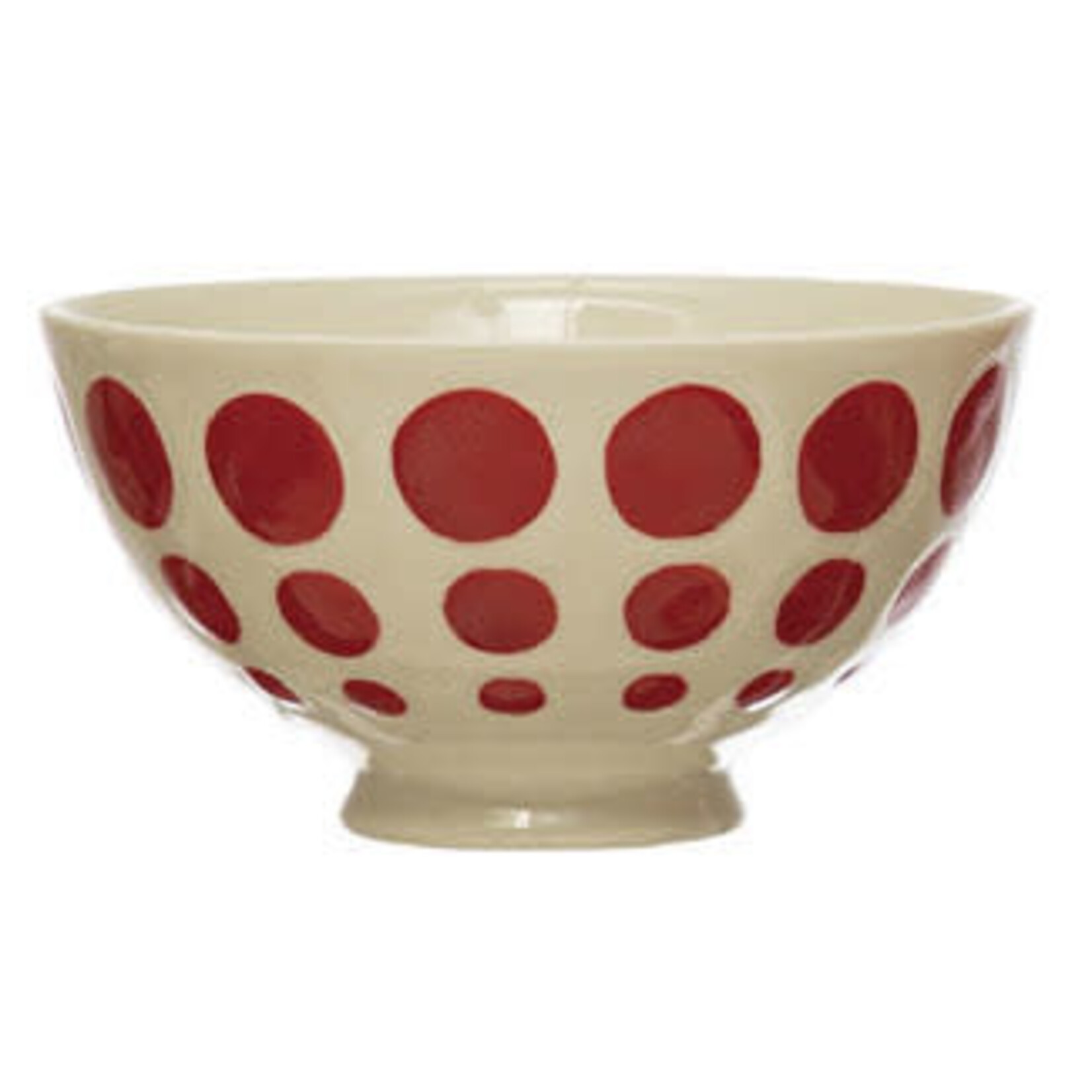 m. lynne designs red latte bowl