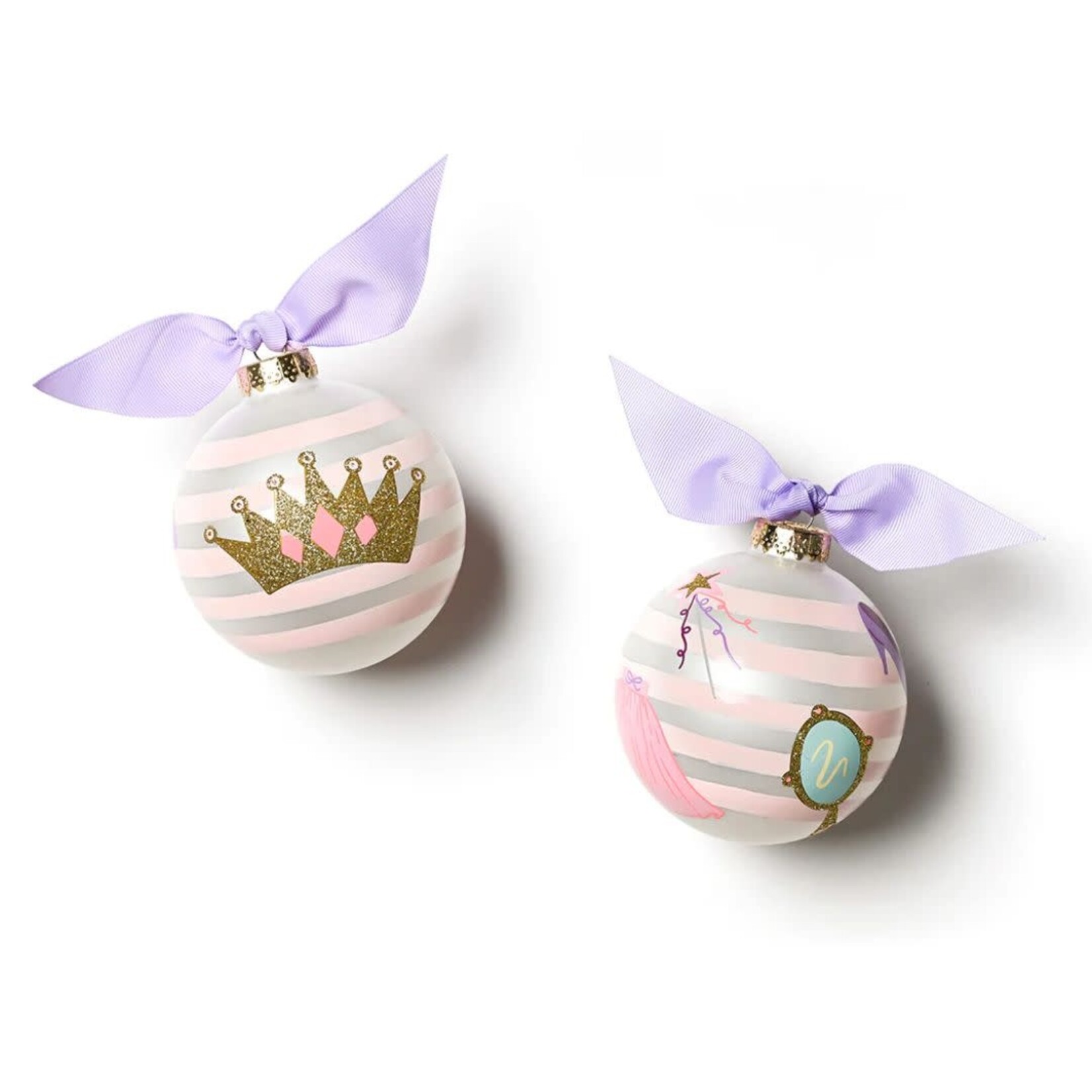 coton colors dress up glass ornament