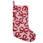m. lynne designs holiday red bow hook stocking