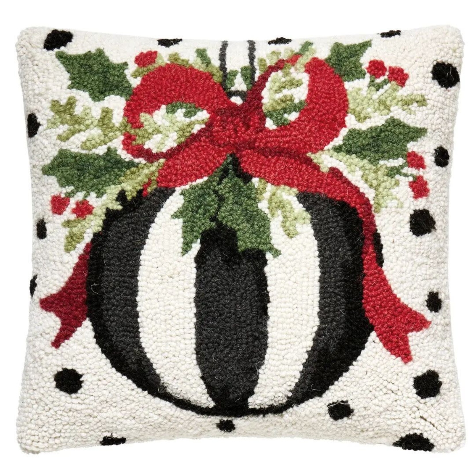 m. lynne designs polka dot ornament hook pillow