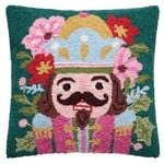 m. lynne designs holiday nutcracker hook pillow