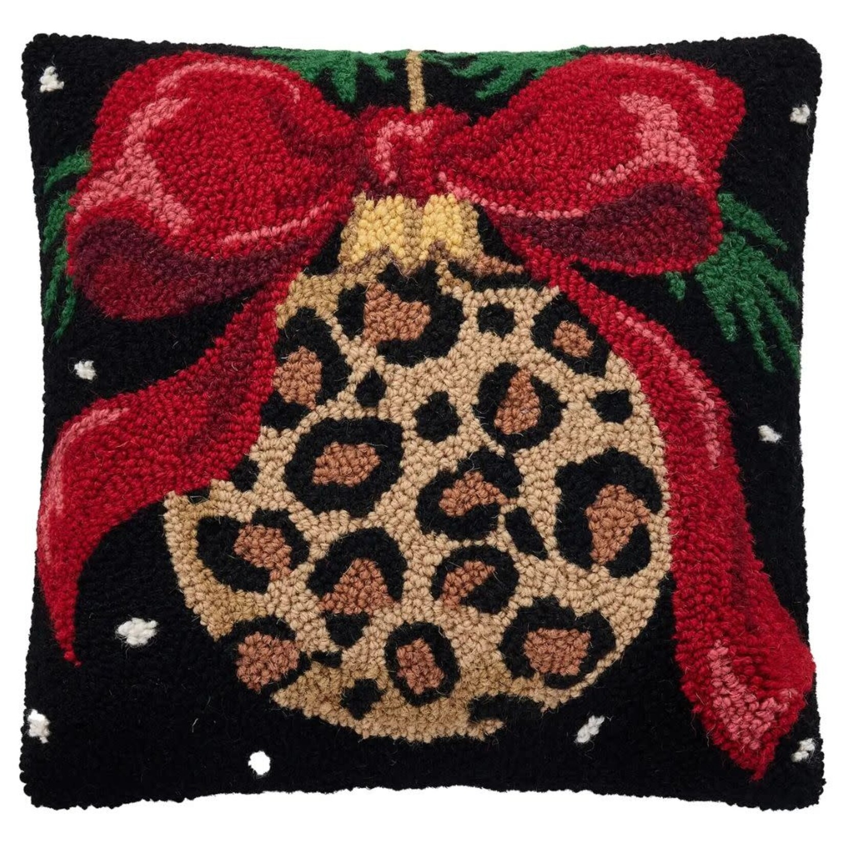 m. lynne designs leopard ornament hook pillow