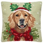 m. lynne designs holiday retriever with headband hook pillow