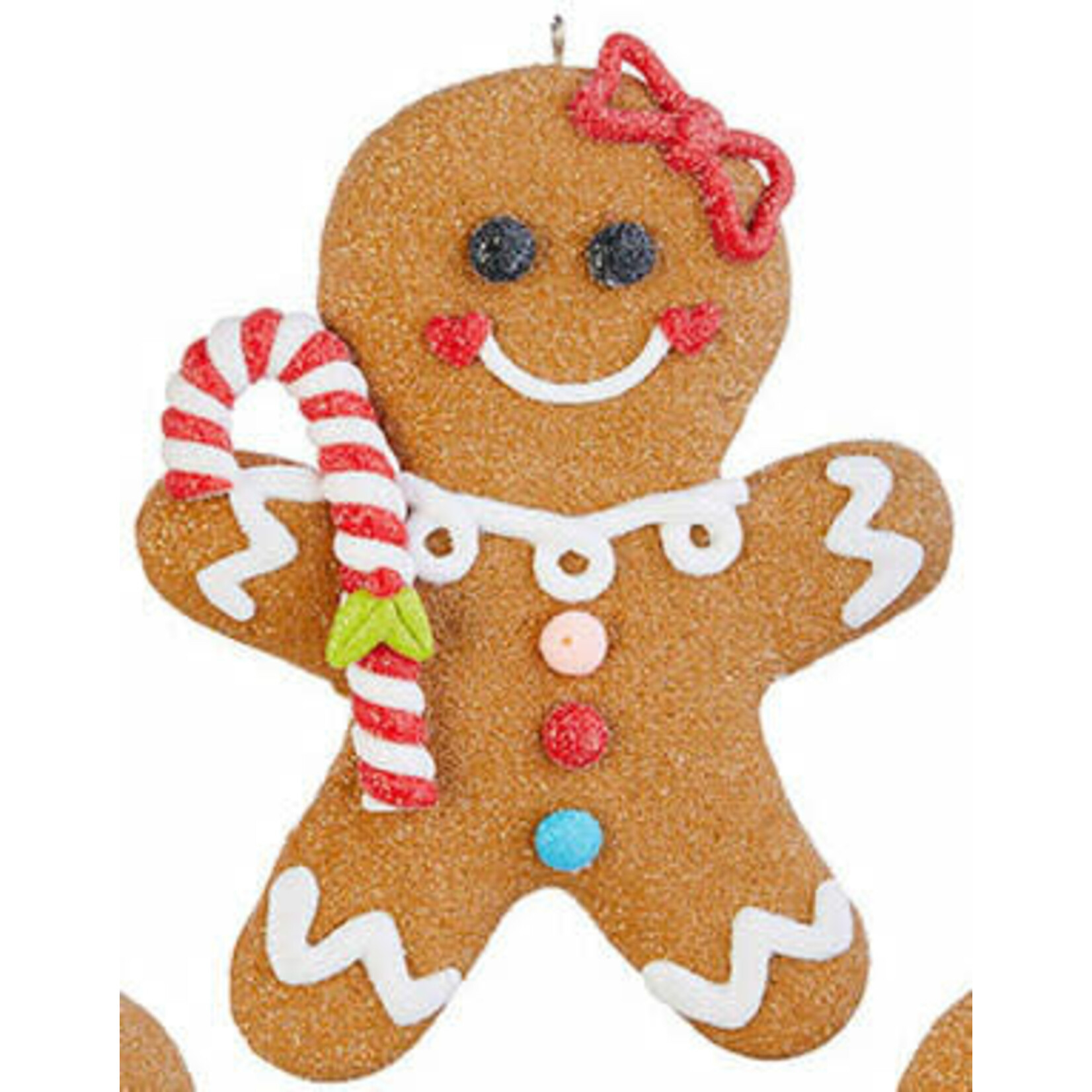 m. lynne designs colorful gingerbread man ornament