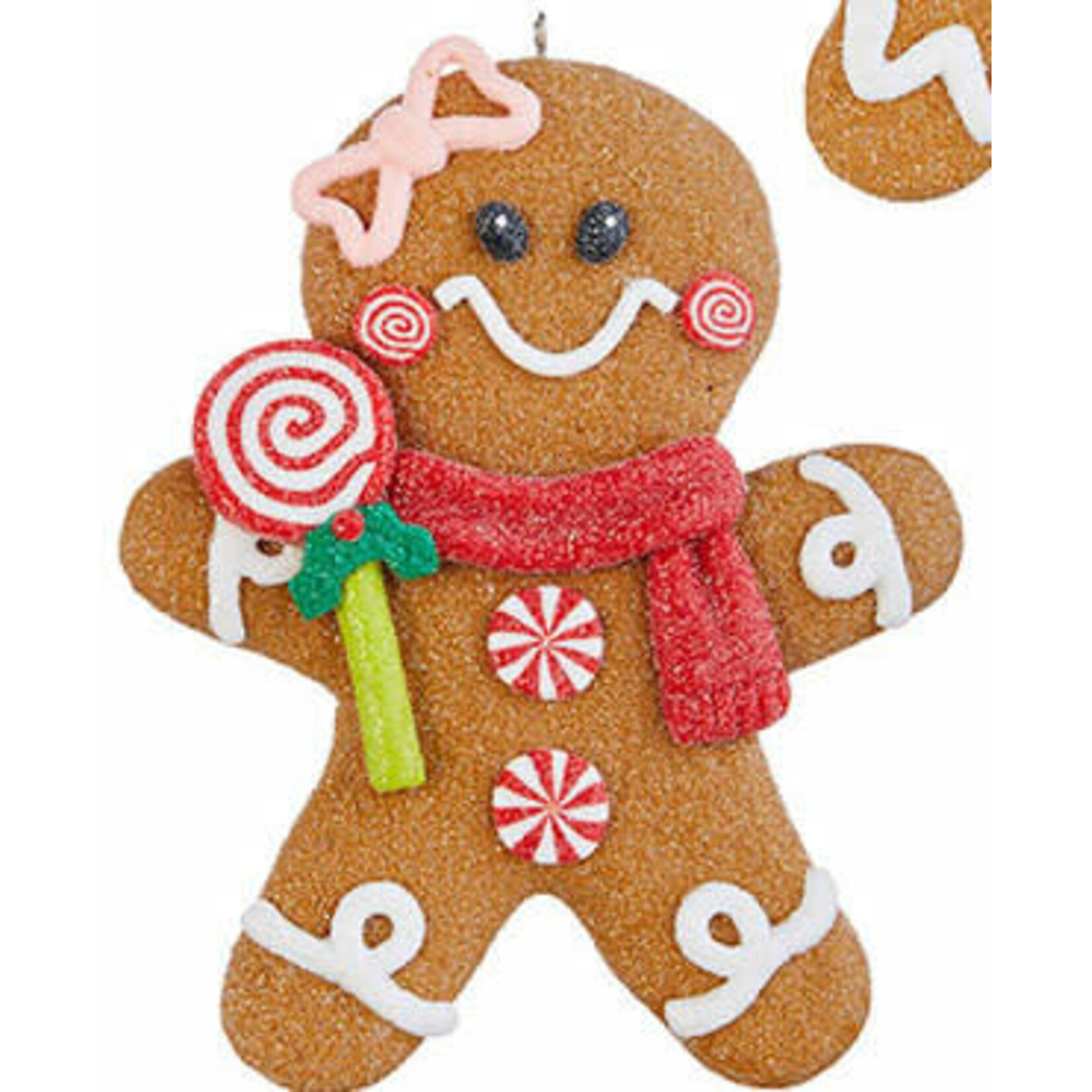 m. lynne designs colorful gingerbread man ornament