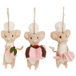 m. lynne designs baker mouse with treats ornament