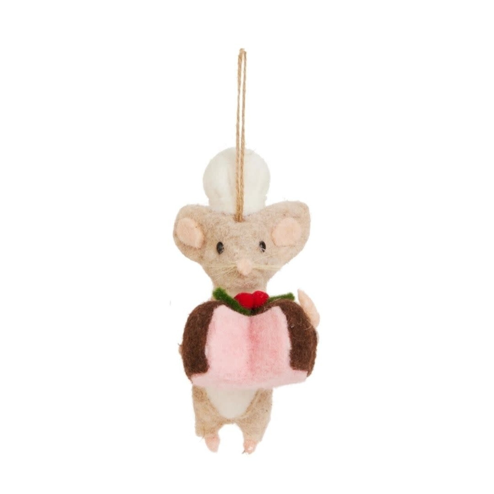m. lynne designs baker mouse with treats ornament