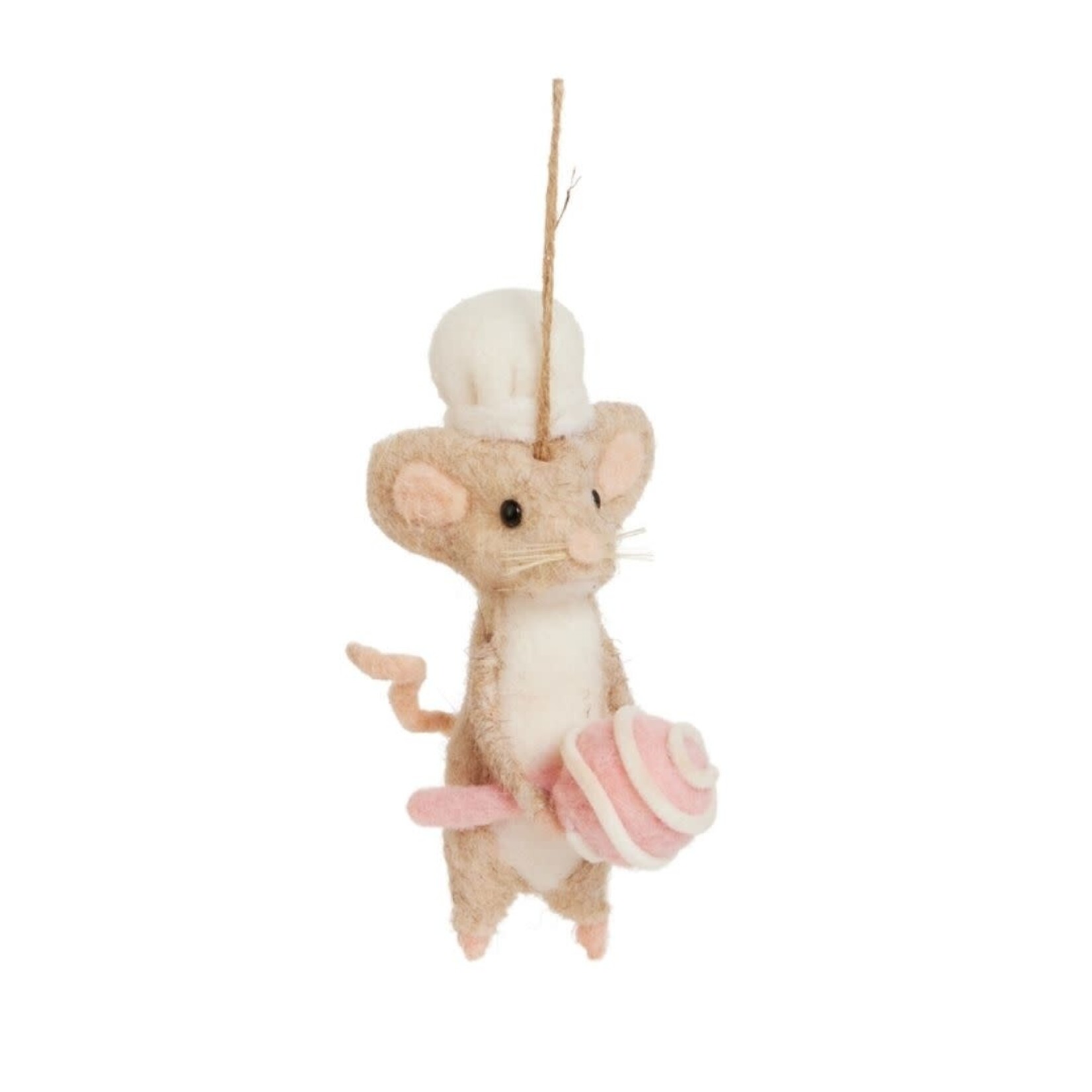 m. lynne designs baker mouse with treats ornament