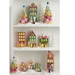 m. lynne designs lighted paper multicolored house ornament