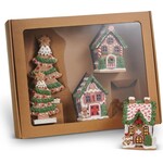 m. lynne designs lighted dark gingerbread house or tree