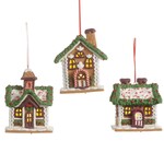 m. lynne designs chocolate gingerbread house ornament