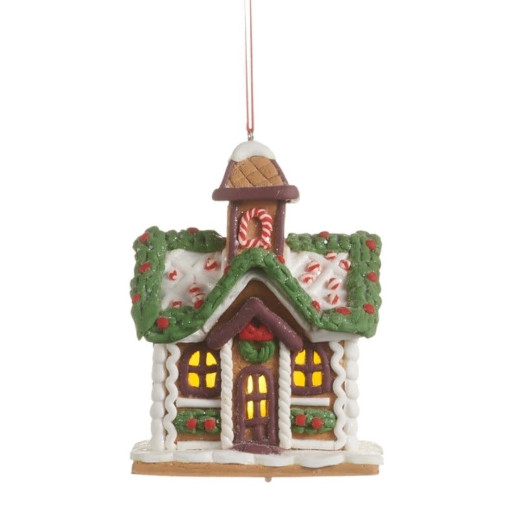 m. lynne designs chocolate gingerbread house ornament