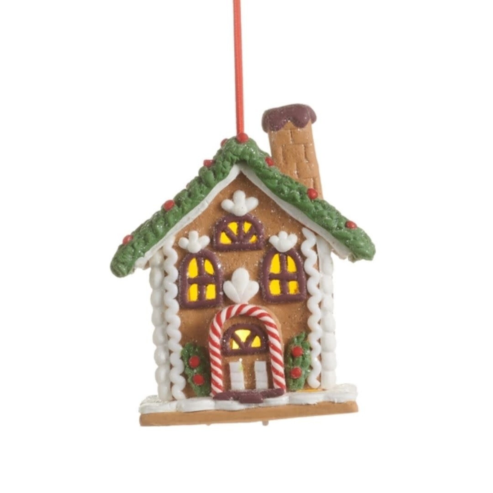 m. lynne designs chocolate gingerbread house ornament