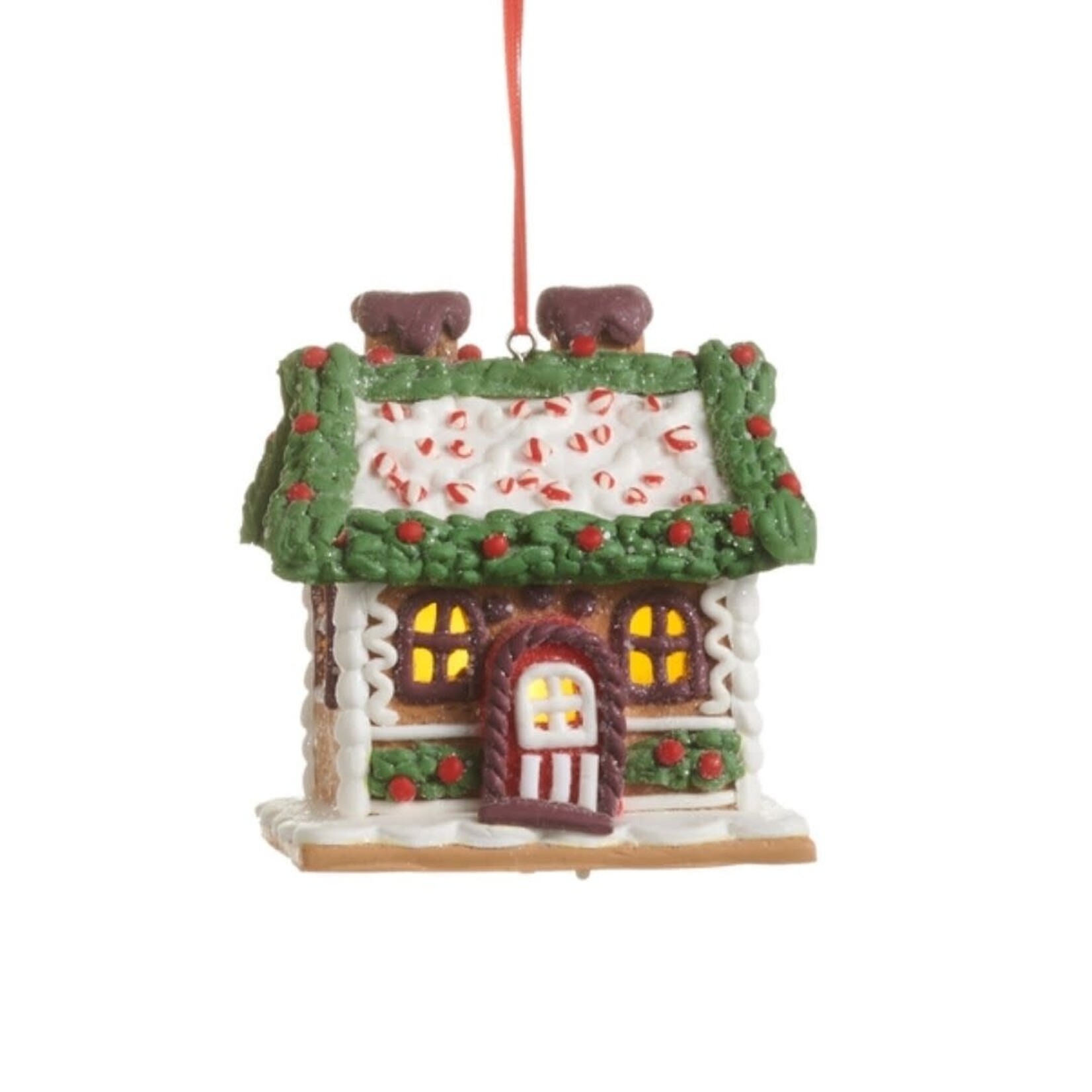 m. lynne designs chocolate gingerbread house ornament
