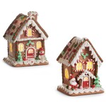 m. lynne designs 7" lighted gingerbread house