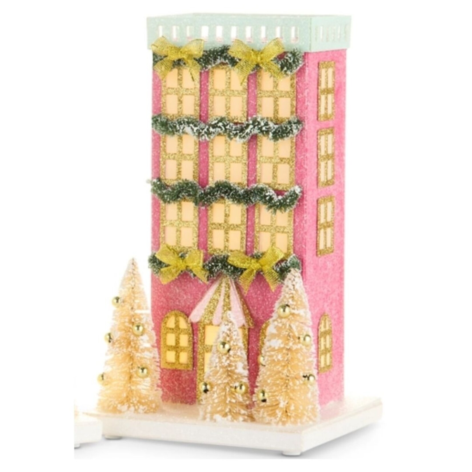 m. lynne designs multicolored paper lighted house