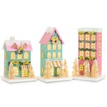 m. lynne designs multicolored paper lighted house