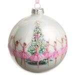 m. lynne designs glass christmas ballet ball ornament