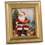 m. lynne designs kris kringle reading the list wall art