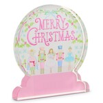 m. lynne designs pastel suite snow globe acrylic block