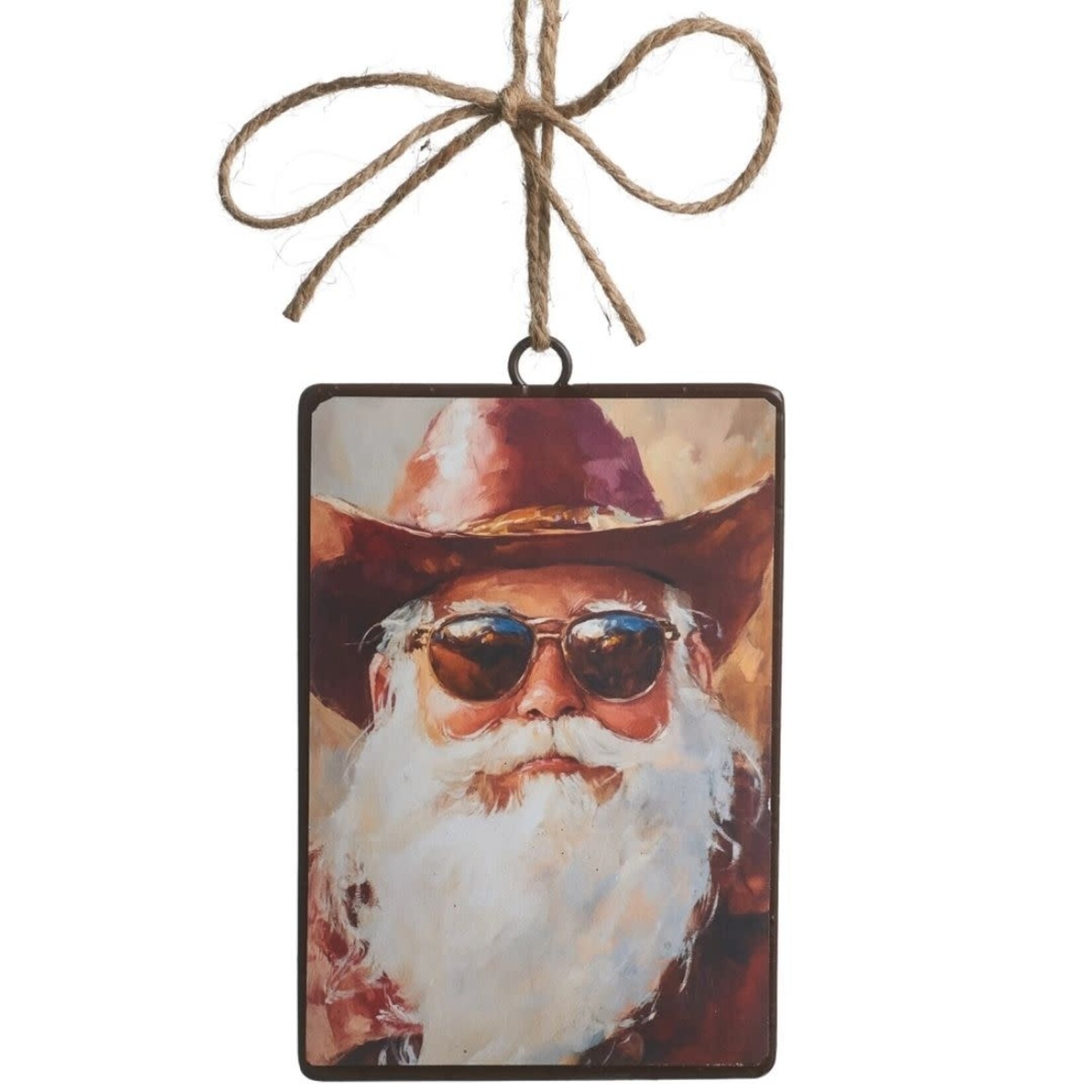 m. lynne designs cowboy kringle disc ornament