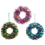 m. lynne designs tinsel wreath ornament