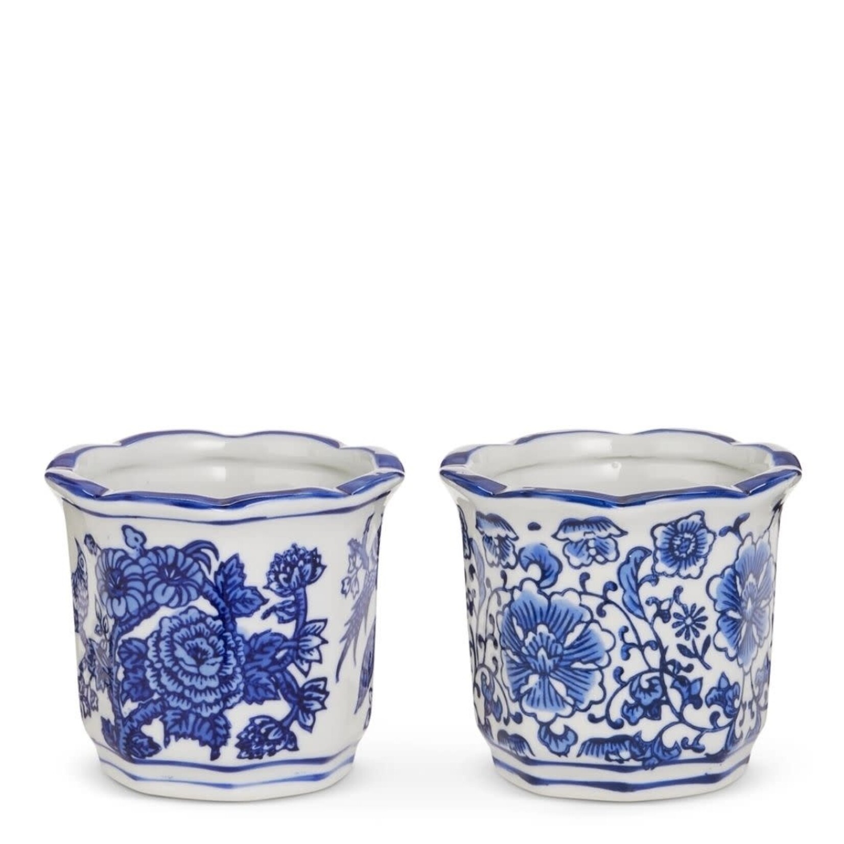 m. lynne designs blue & white pot