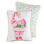 m. lynne designs bubblegum blowin' santa pillow