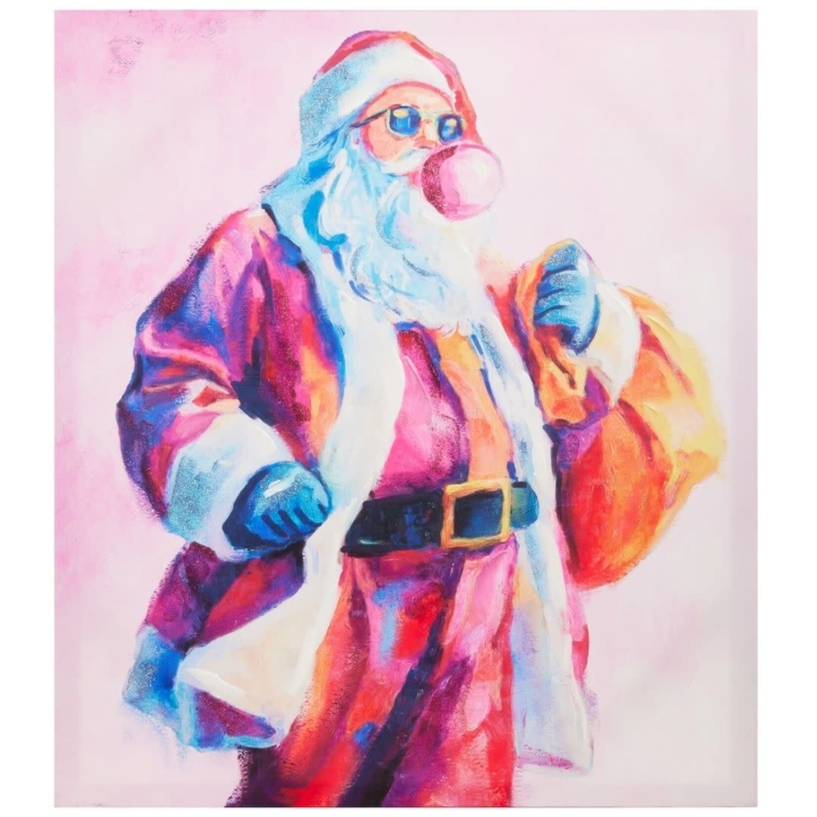m. lynne designs color pop santa art