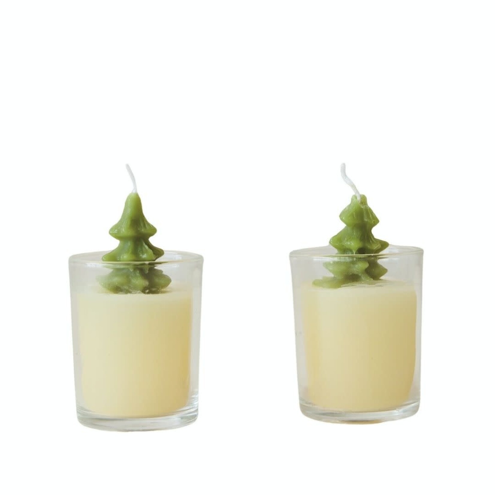 m. lynne designs tree candle in glass
