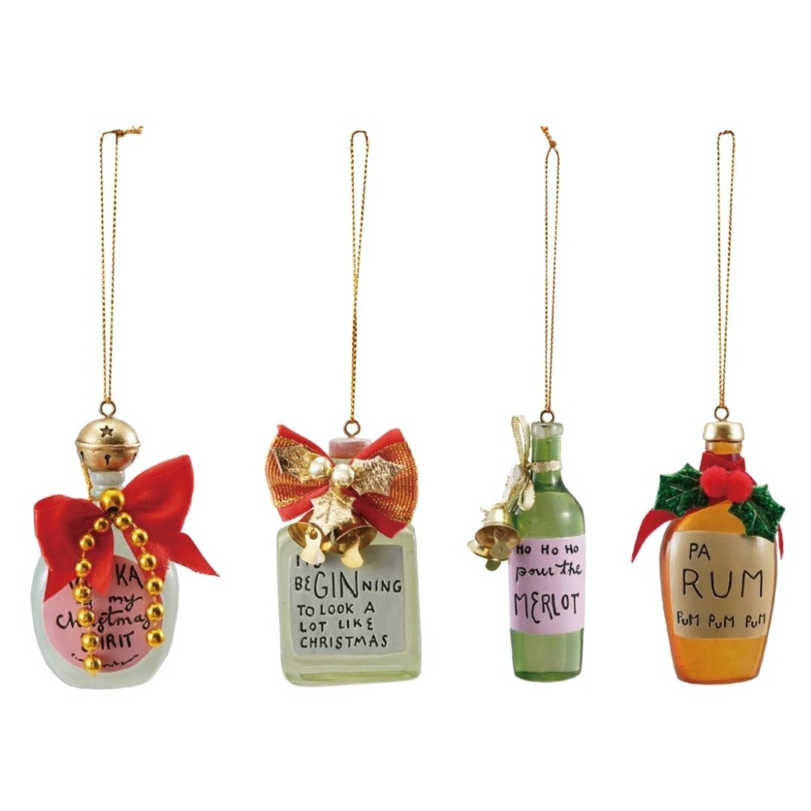 m. lynne designs cocktail bottle ornament
