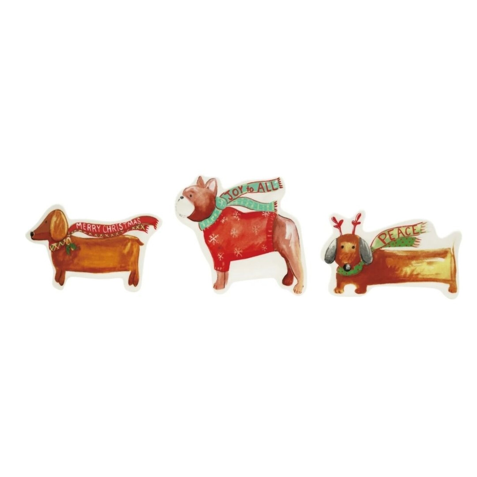 m. lynne designs christmas dog trinket dish