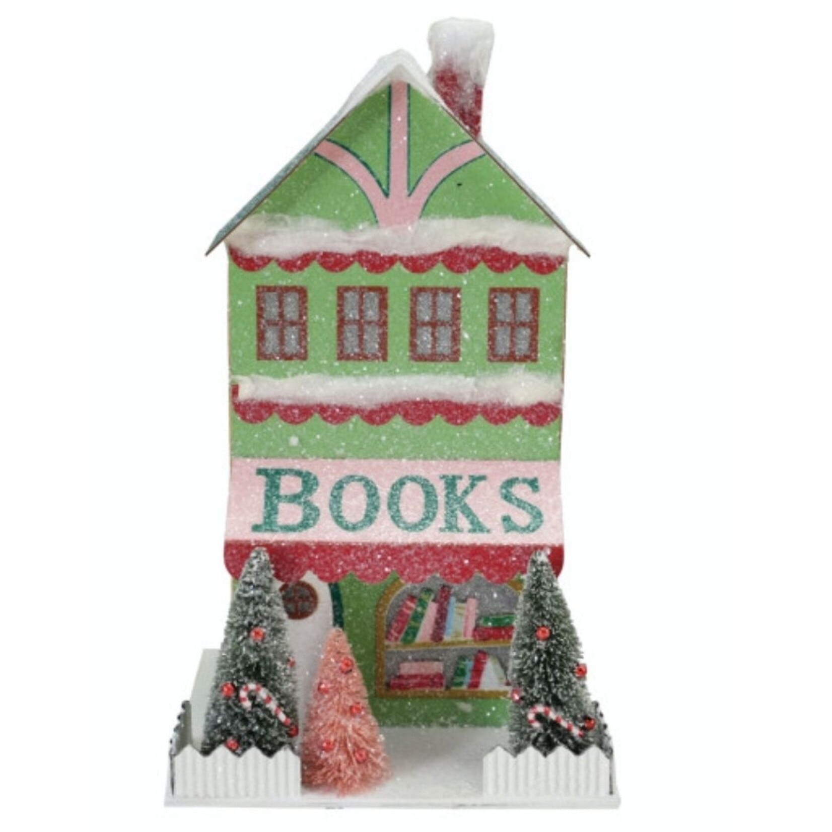 m. lynne designs lighted paper christmas village store