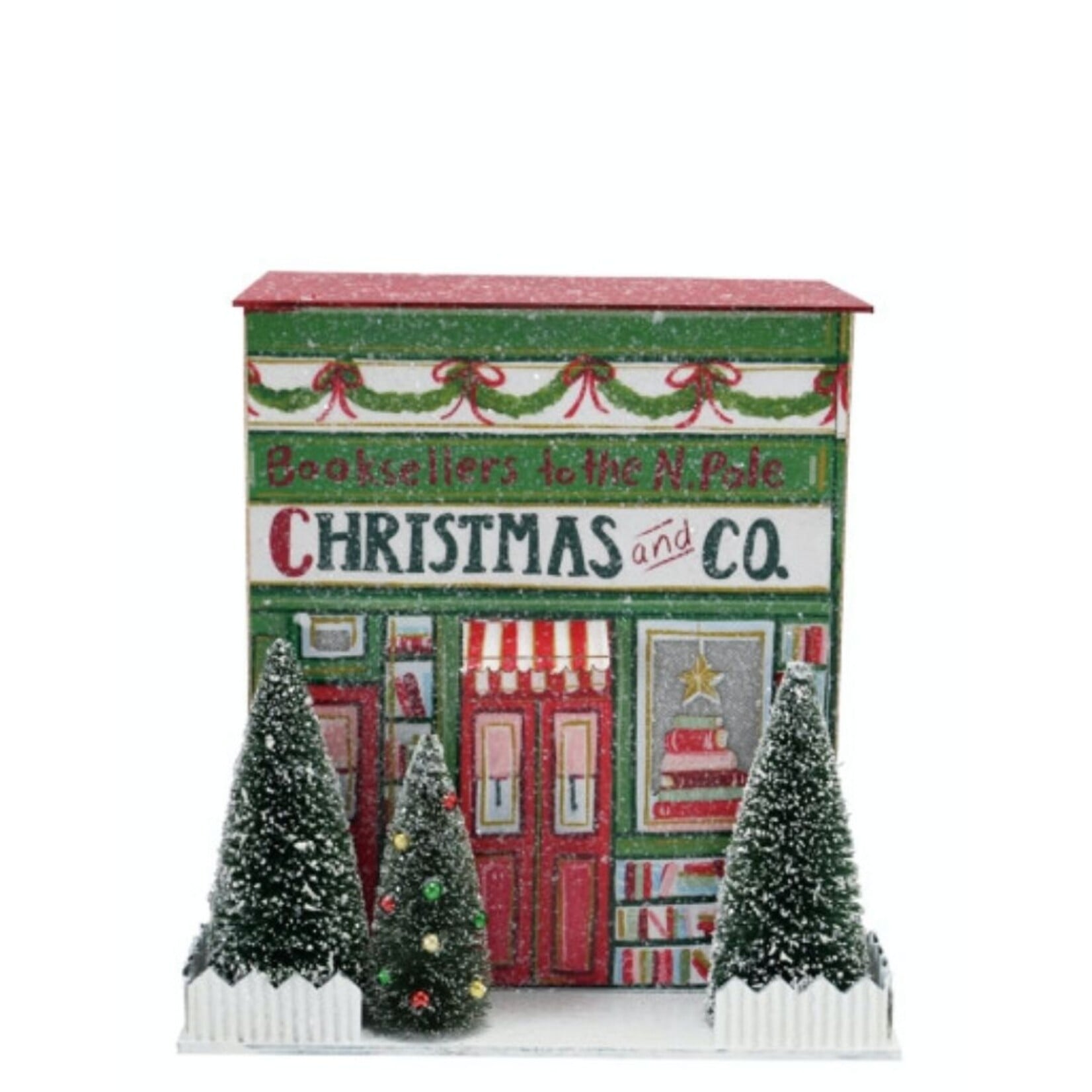 m. lynne designs lighted paper christmas village store