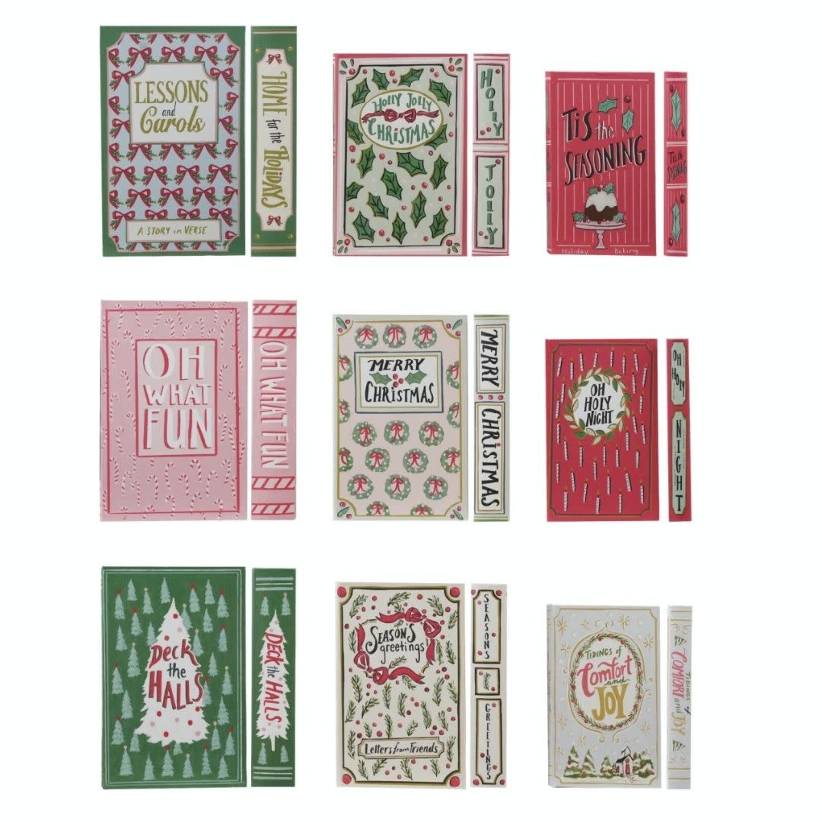 m. lynne designs christmas canvas book storage box