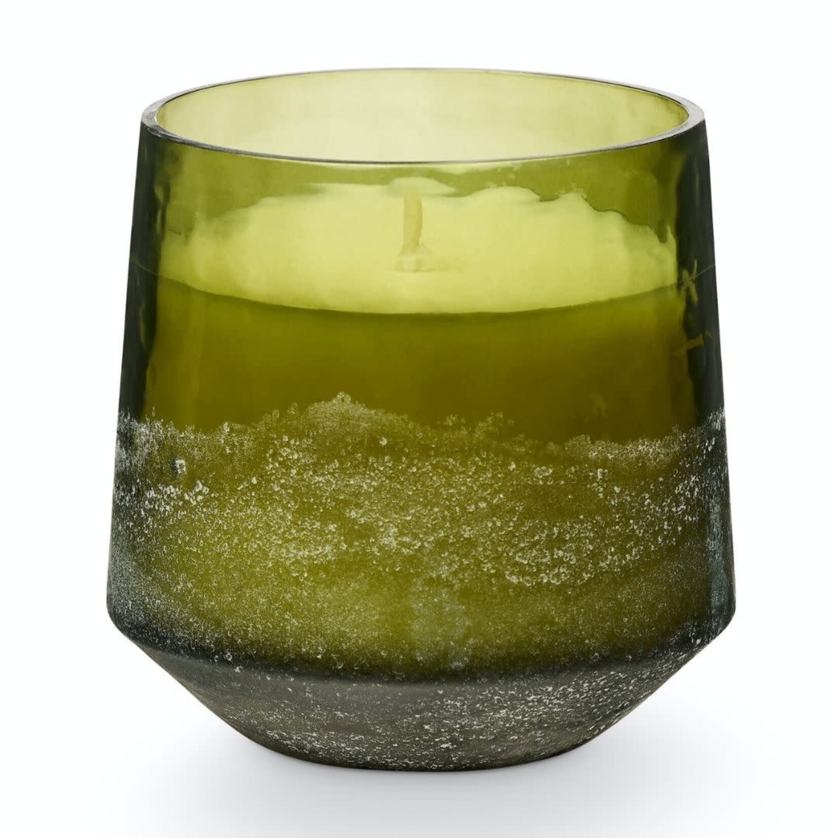 m. lynne designs balsam & cedar baltic glass candle