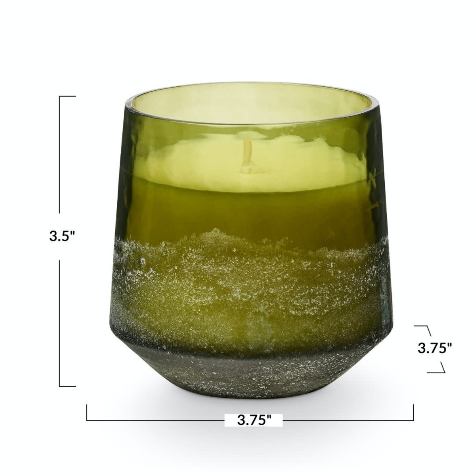 m. lynne designs balsam & cedar baltic glass candle