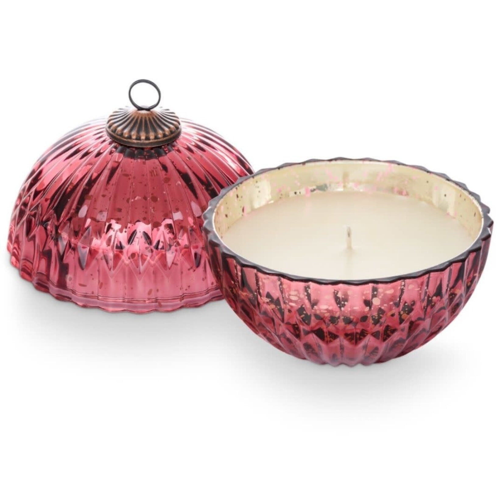 m. lynne designs red balsam and cedar mercury ornament candle