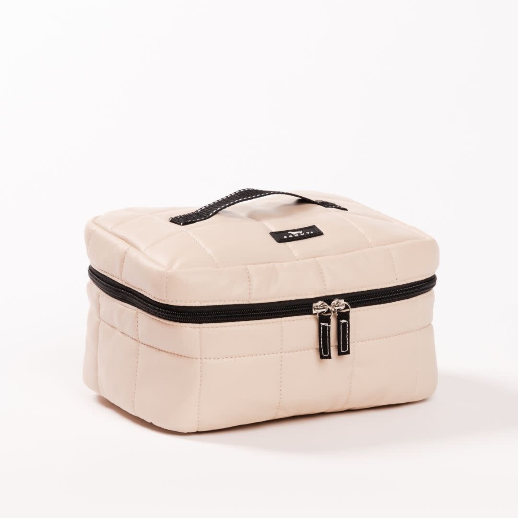 SCOUT Bags putty box quilted all aboard train case