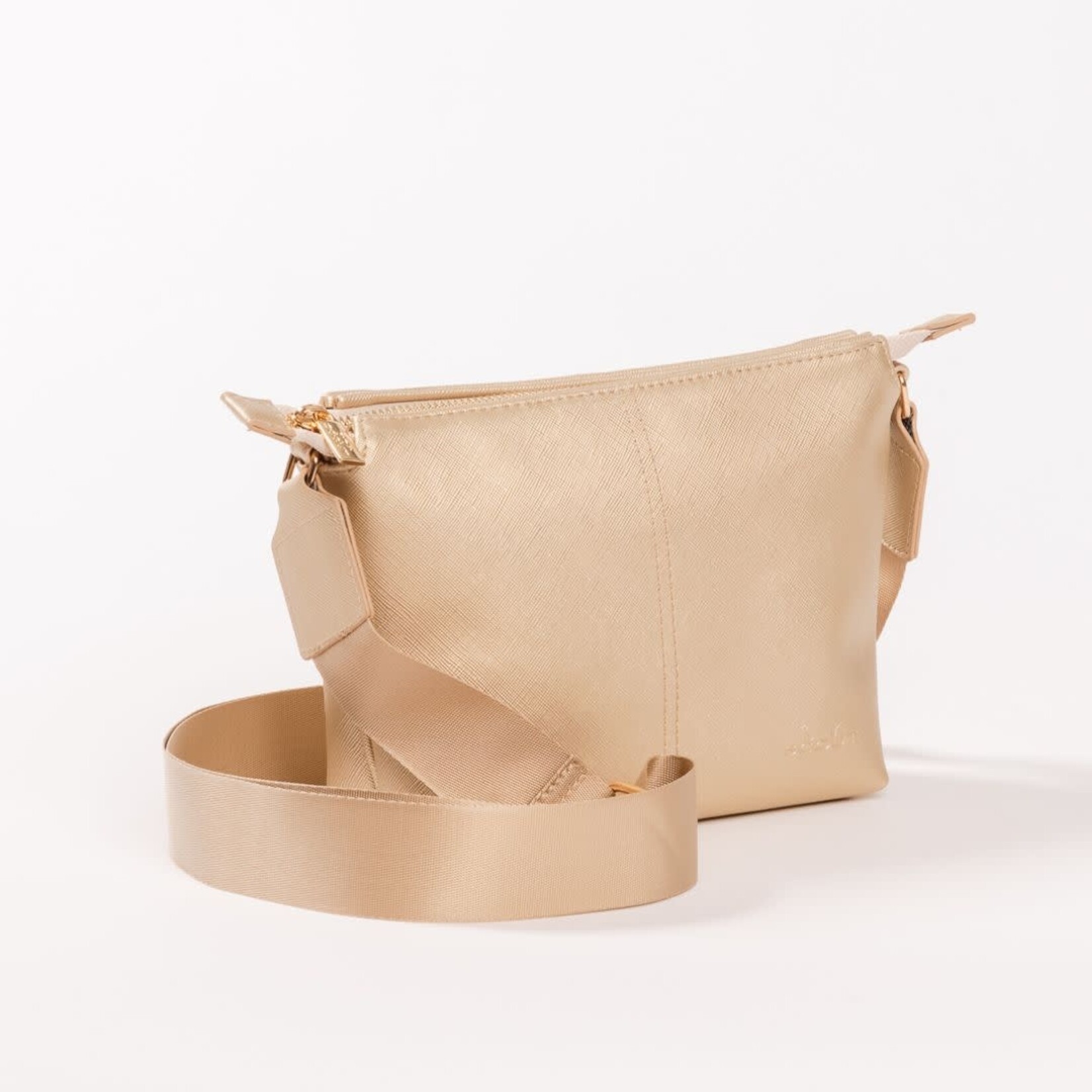 SCOUT Bags gold faux leather emily crossbody