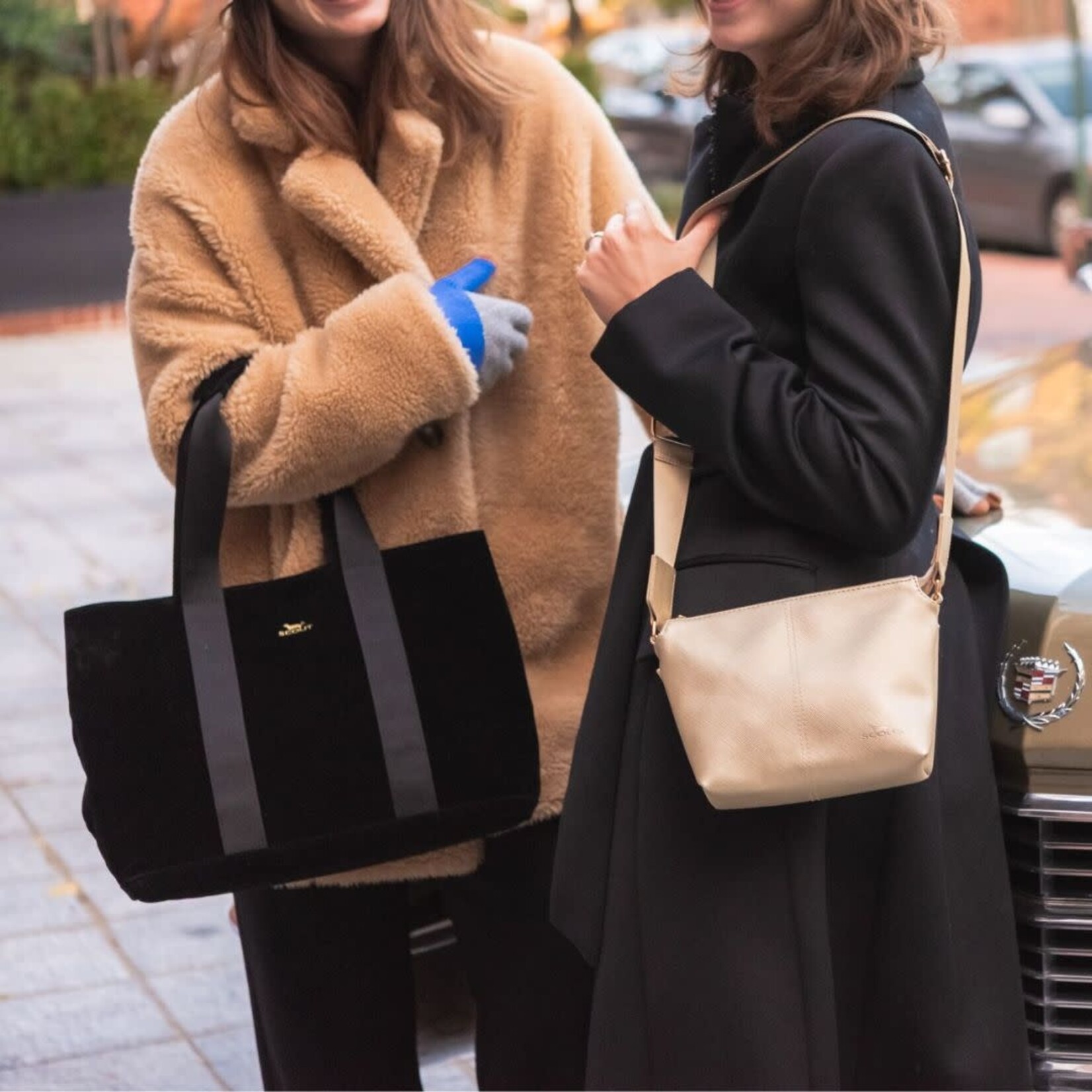 SCOUT Bags black velvet miss manors tote