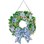 the round top collection chinoiserie bow wreath door hanger