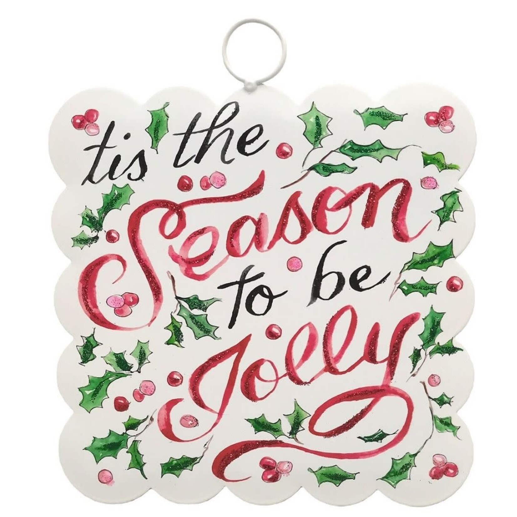 the round top collection scallop 'tis the season charm