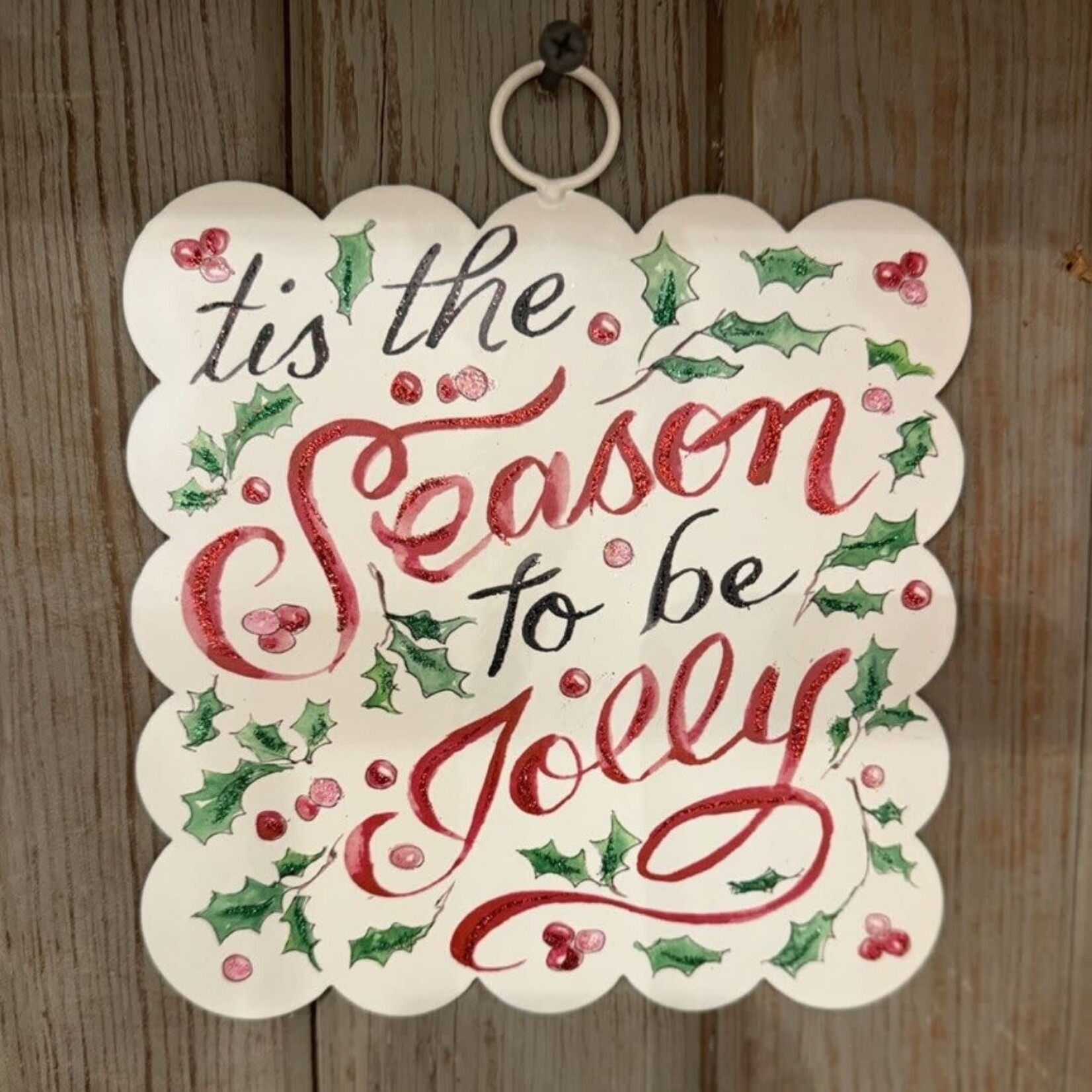 the round top collection scallop 'tis the season charm